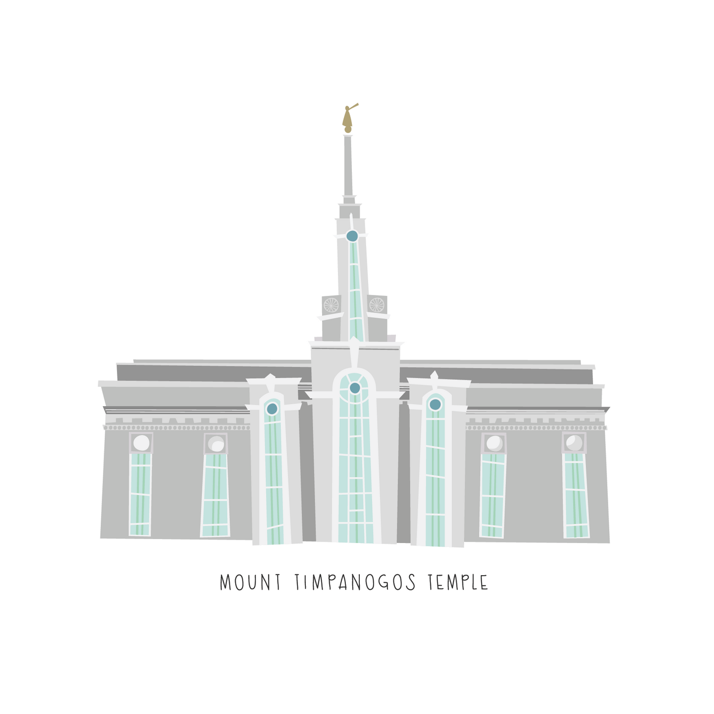 Mount Timpanogos LDS Temple Art Print
