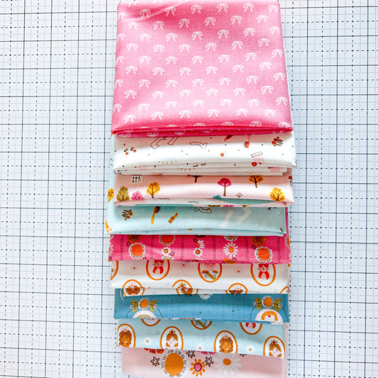 Guinevere Princess Fabric Fat Quarter Bundle 9 Prints