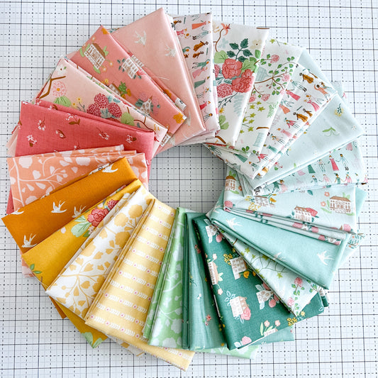 Emma Fabric Collection Fat Quarter Bundle by Citrus and Mint Designs for Riley Blake Designs